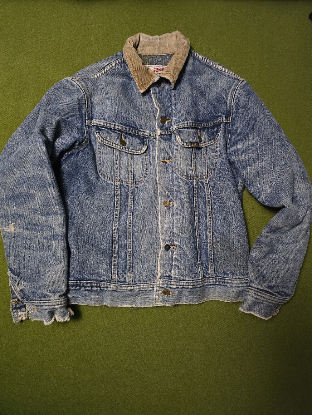 Vintage 90' Lee Demin Blanket Lined Jacket.